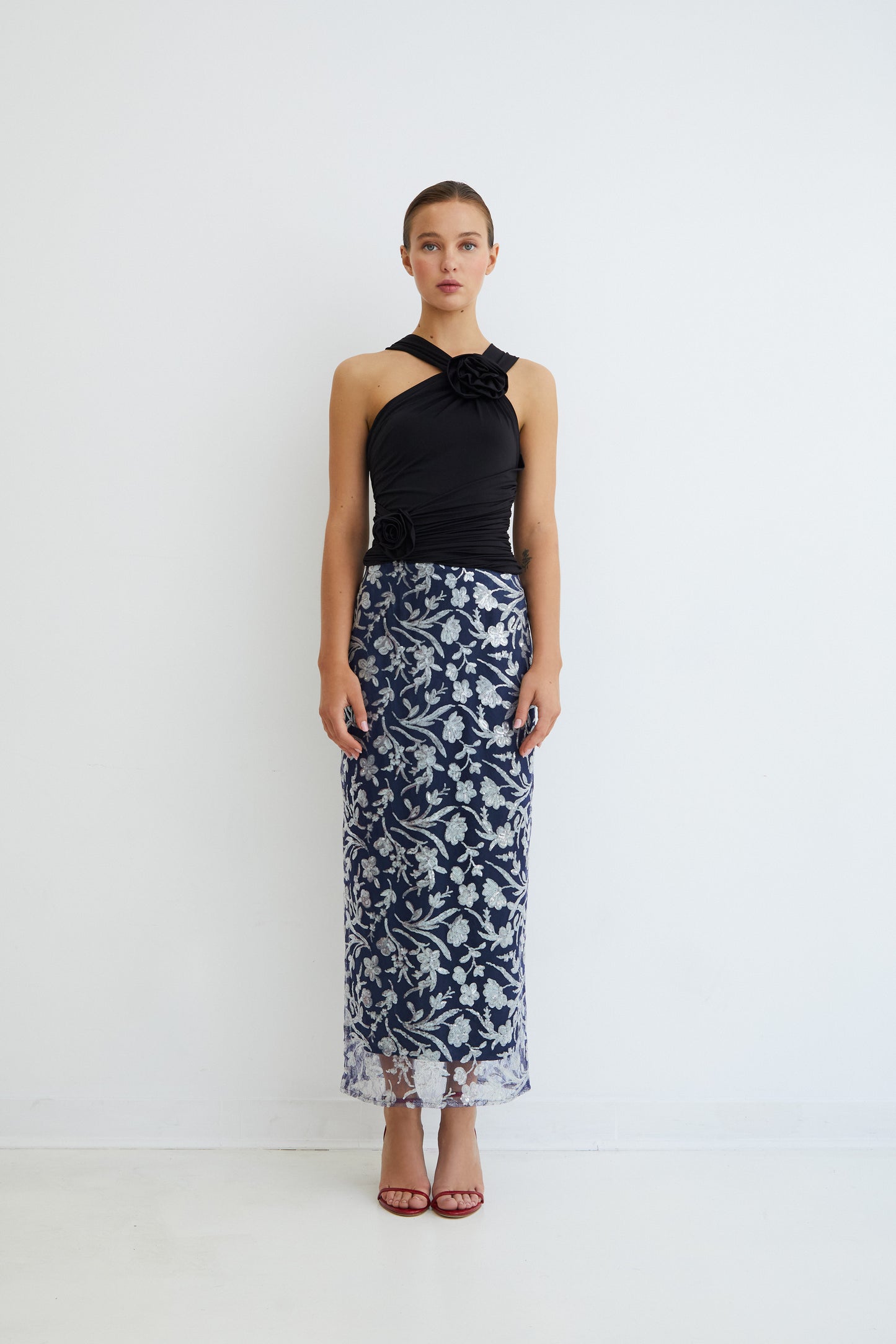 FALDA INDIA AZUL