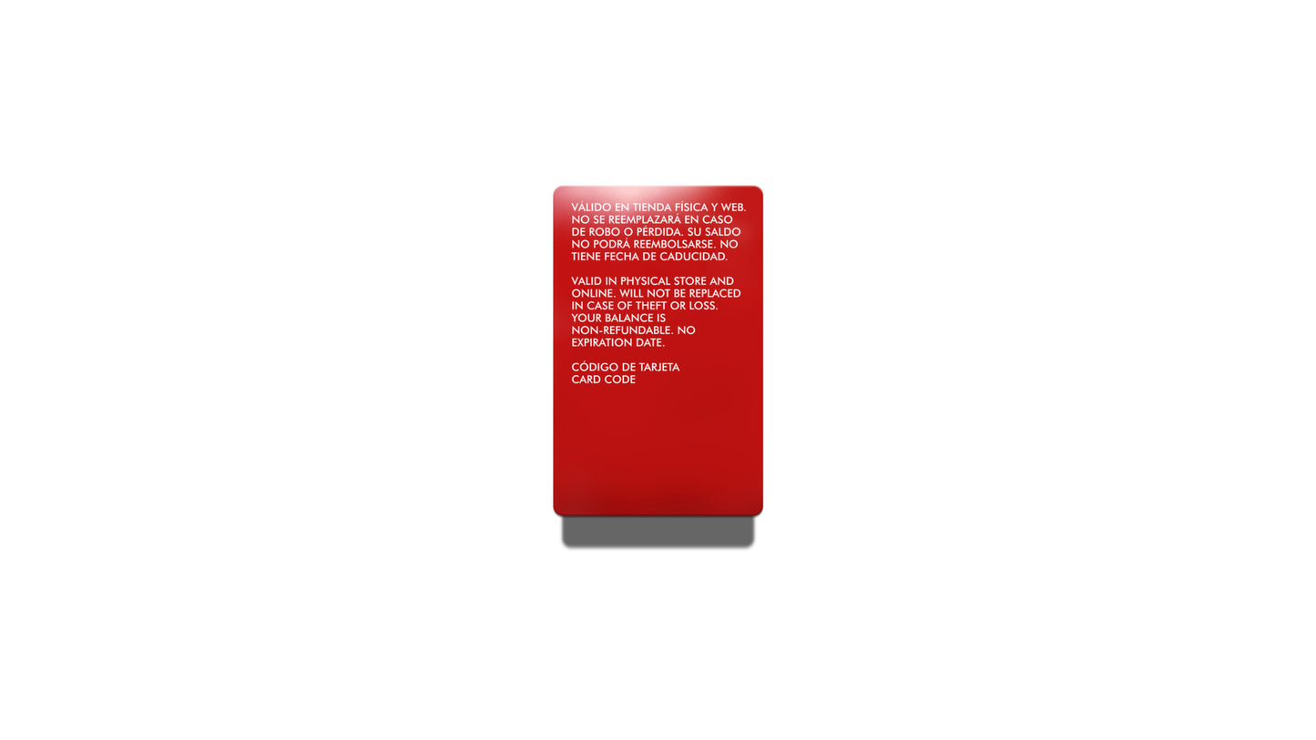 GIFT CARD (physical)