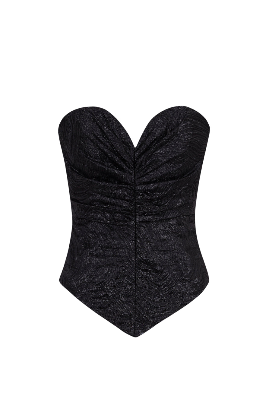 BLACK BROCADE BUSTIER Nº12
