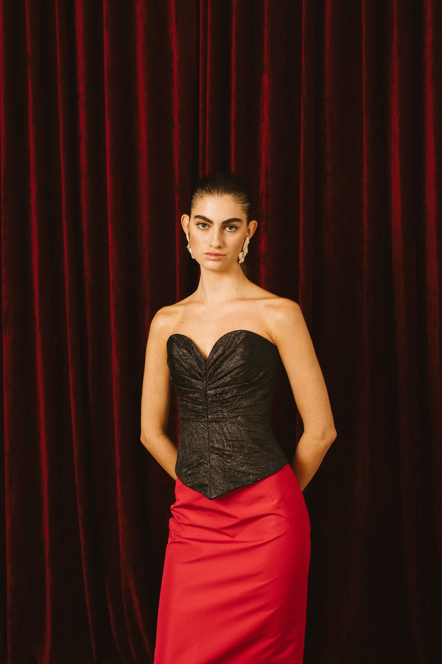 BLACK BROCADE BUSTIER Nº12