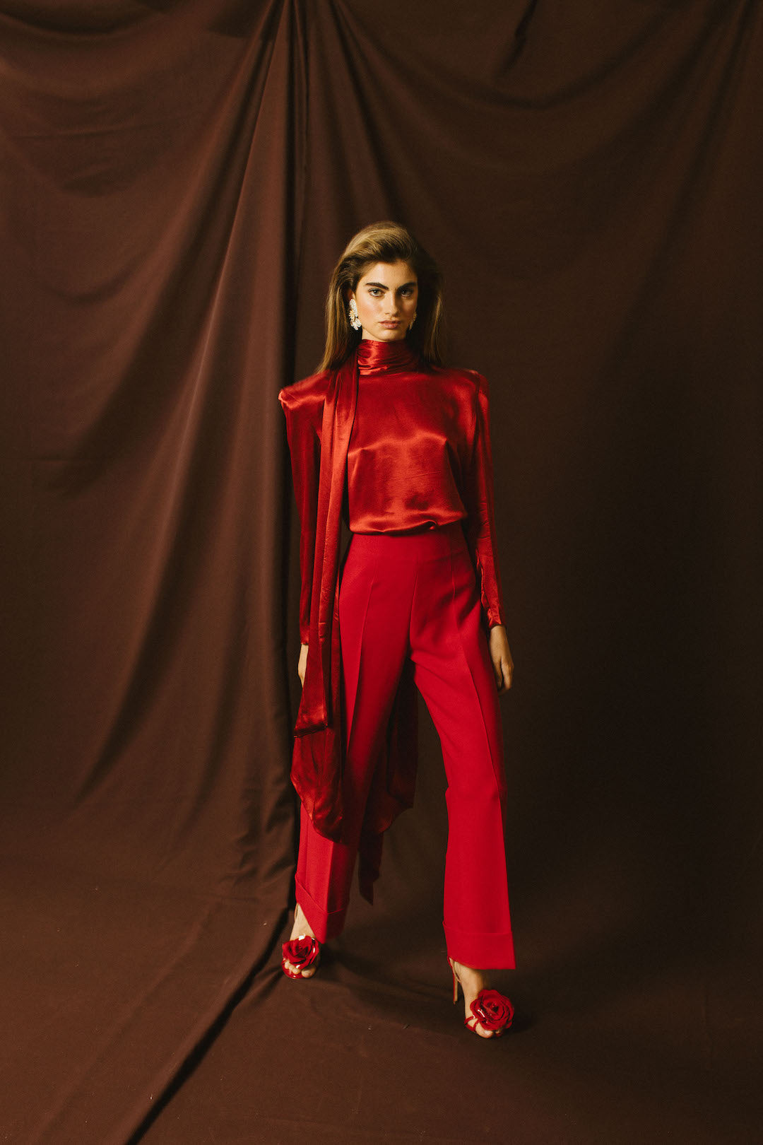 BLUSA SILVIA GRANATE
