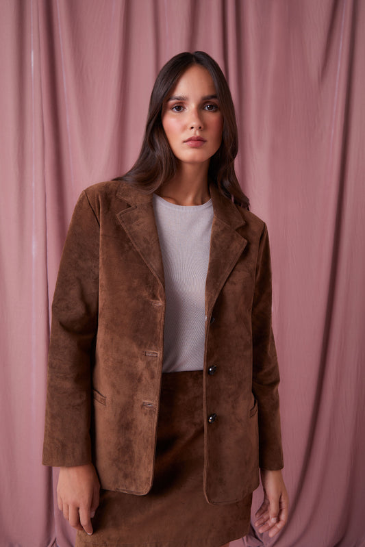 BLAZER TINA PIEL