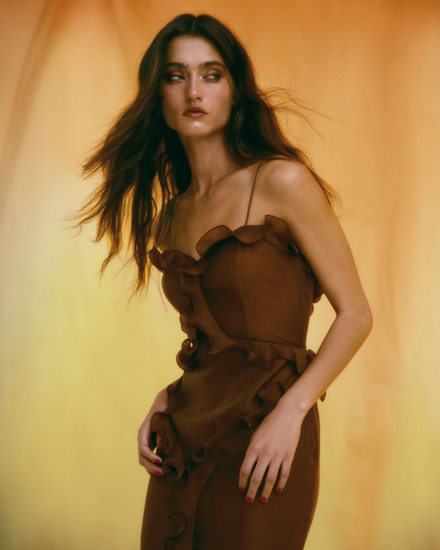 VESTIDO GINGER MARRÓN